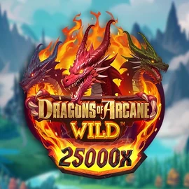 Slots logo of Dragons of Arcane Wild from Foxium at Pino Casino