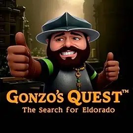 Gonzo's Quest slot icon by NetEnt, available at Pino Casino