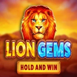 Official Slots logo: Lion Gems Hold and Win by Playson at Pino Casino