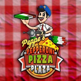 Peppe’s Pepperoni Pizza Plaza slot logo by Pragmatic Play at Pino Casino
