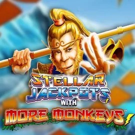 Jackpots logo of Stellar Jackpots with More Monkeys from Lightning Box Game at Pino Casino