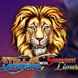 Stellar Jackpots with Serengeti Lions slot icon by Lightning Box Game, available at Pino Casino