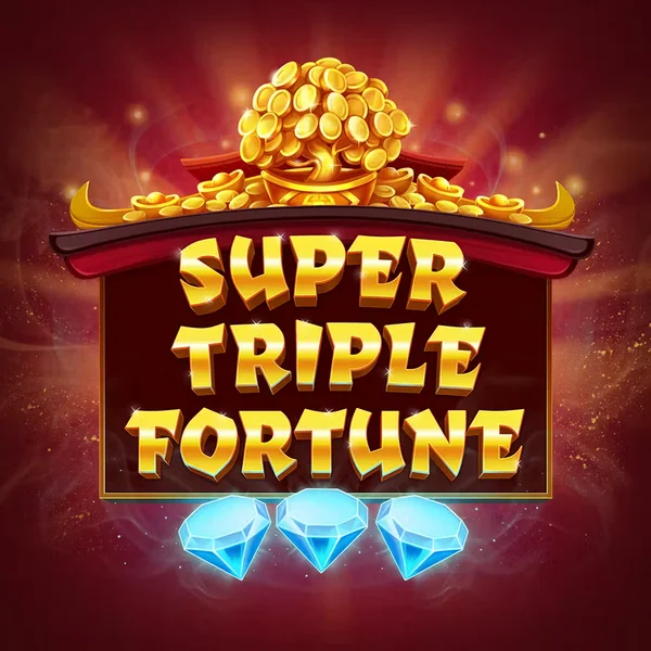 Super Triple Fortune slot logo by Greentube at Pino Casino